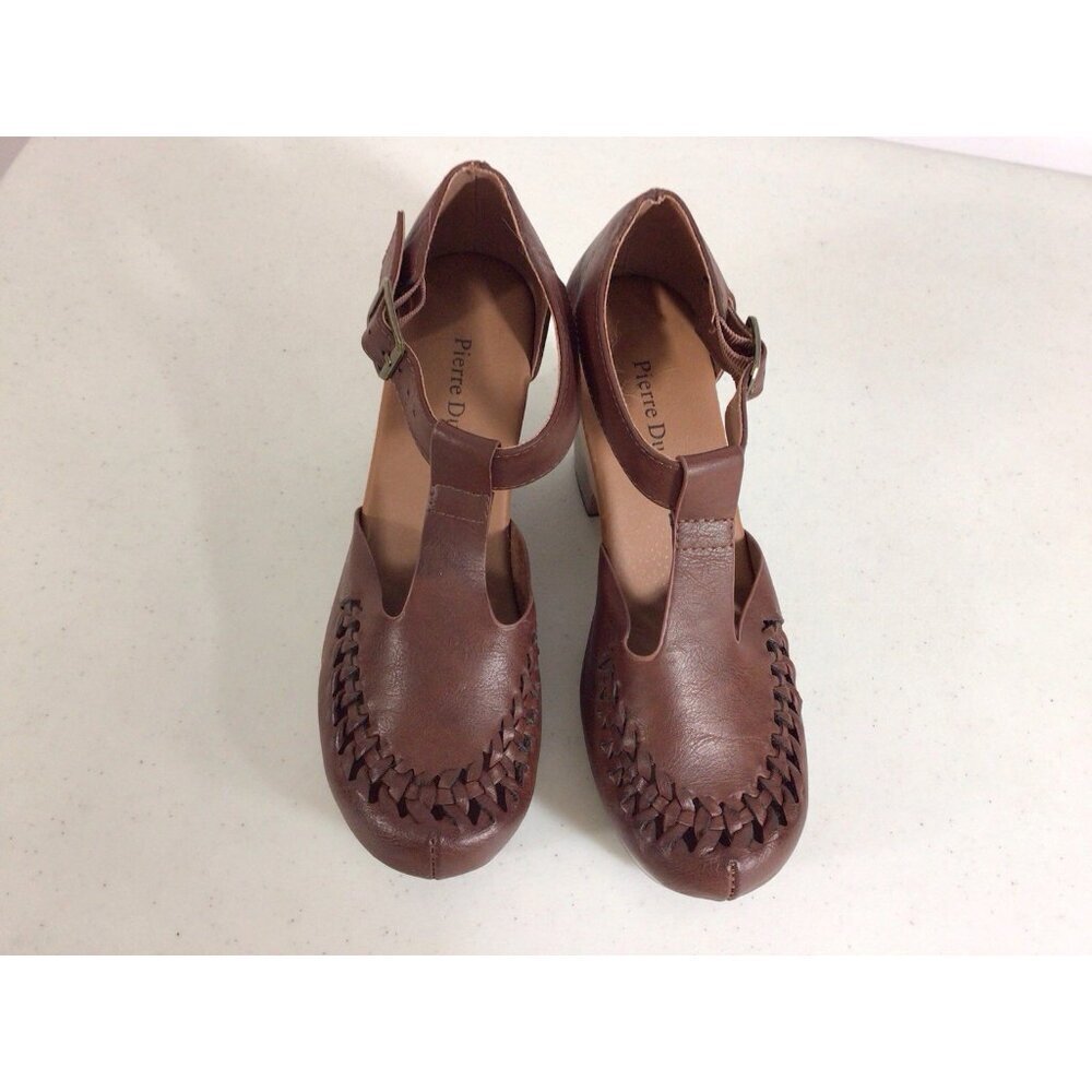 Pierre Dumas Sandals Chunky Clog Heels Hippie Boho Womens 7 New - Picture 2 of 6